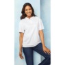 Banded Bottom Henley, White, large
