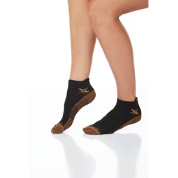 3-Pack Copper Compression Ankle Socks, , large