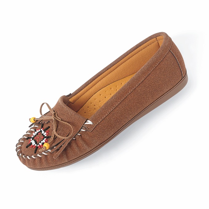 Beaded Women's Moccasin with Arch Support, , large