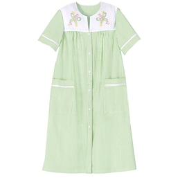 Embroidered Striped Duster, , large